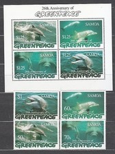 Samoa - Courrier Yvert 858/61+H 61 ** MNH Faune. Poissons