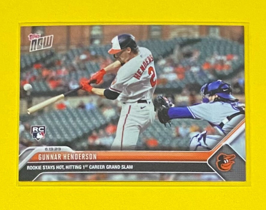 2023 MLB Topps Now Gunnar Henderson ROOKIE CARD SP Baltimore Orioles #436 RC