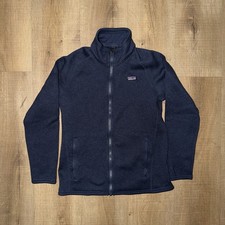Patagonia Kids' Better Sweater Full-Zip Fleece Jacket Navy Blue Size XL 14 