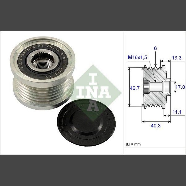 Schaeffler INA 535 0093 10 Generatorfreilauf-image