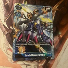 Digimon CCG Singles - MetalGarurumon - BT1-044 - Alternate Art Super Rare - NM