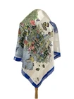 Vintage D'Este 100% Silk Scarf Floral Butterfly Bird Print Made in Italy #A124