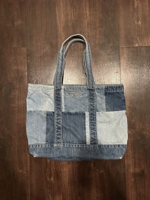 Levi s Logo Patchwork Denim Tote Bag Purse Cotton Shopper Y2K Look