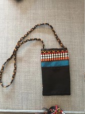 Palestinian Embroidered Crossbody Mobile Bag with bank card pocket - Pouch Purs