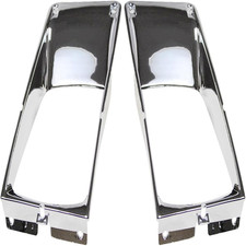 Laformo 2 X Headlight Bezel Chrome Compatible 1987-2003 International 9400 8200