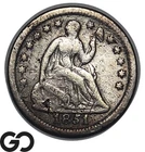 1851-O Seated Liberty Half Dime VF Details