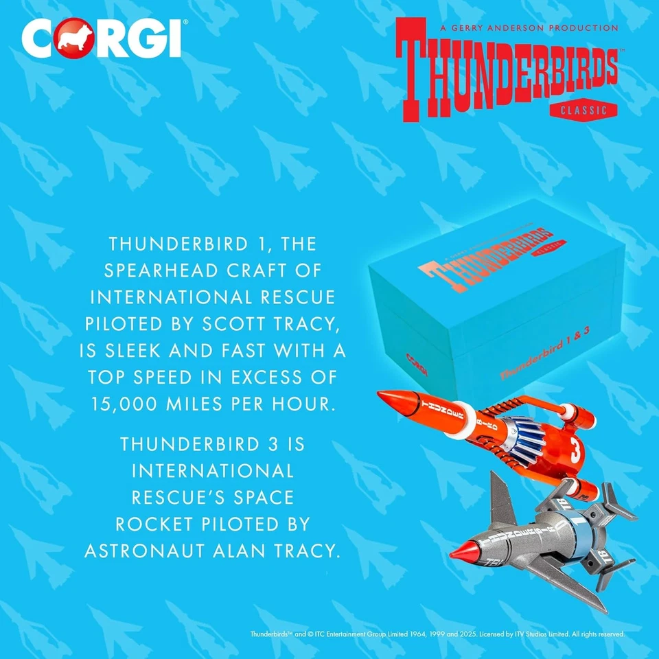 Corgi Diecast Model Cars - CC00902 Thunderbirds F.A.B. Collection Thunderbird 1 - Photo 4/4