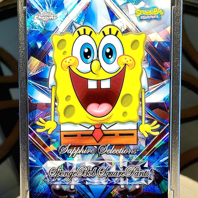 💥CASE HIT!💥 SPONGEBOB 2025 Topps Chrome SpongeBob Sapphire