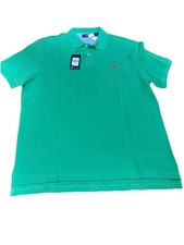 Chaps Green Stretch Short Sleeve Polo Embroidered Logo Mens Size XL New NWT