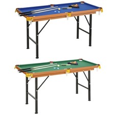 New 4.5ft Mini Table Top Pool Table Game Billiard Board Play with Balls Set cues