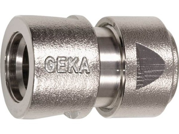 10Er Pack(Stk) Geka 46.0701 SchlauchstüCk Geka Plus Messing Vernickelt Schlauchg-image