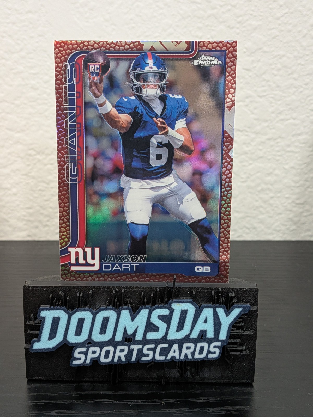 Jaxson Dart Topps Chrome #306 Prizm Refractor