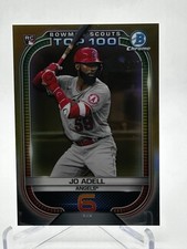 2021 Bowman Chrome Scouts Top 100 Refractor Jo Adell RC Gold /50 #BTP6