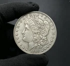 1880-S Morgan 1Dollar Silver Coin E Pluribus Unum Circulated Collectible