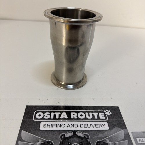 STAINLESS STEEL CONCENTRIC REDUCER 1.85" X 2.35"