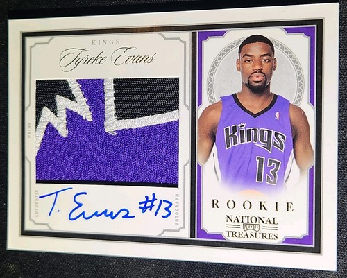 2009-10 Panini National Treasures Tyreke Evans Rookie Rc Patch Auto Prime #04/25