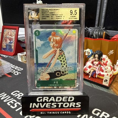 Nami Promo EB02-017 Japanese ONE PIECE Card 3rd ANNIVERSARY BGS