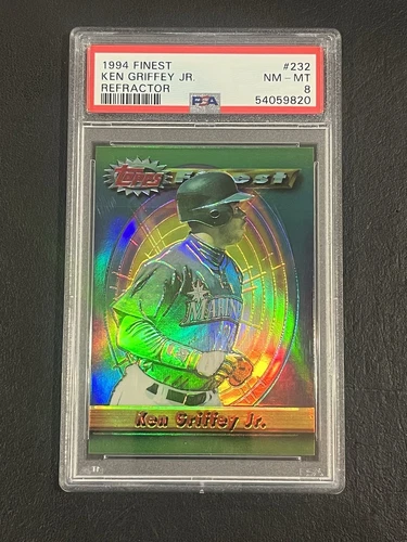 1994 FINEST REFRACTOR #232 KEN GRIFFEY JR. PSA 8