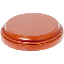 Plymor Fruitwood Round Wood Display Base, 3" W x 3" D x 0.75" H
