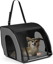 Enclosed Dog Cat Car Seat, Travel Safety Carrier for Pets, Dog Travel Car Seat,