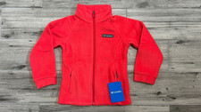 Columbia Girls Benton Springs Fleece Jacket Geranium Toddler 2T- XXS MSRP 45 NW