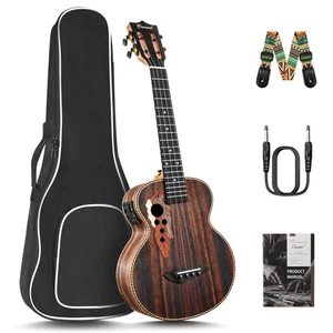 26 inch Caramel CT904 Ebony Tenor LCD 26inch ukulele, Electric