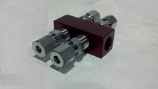 Air/fuel/nitrous Distribution Block RED NEW With Fittings