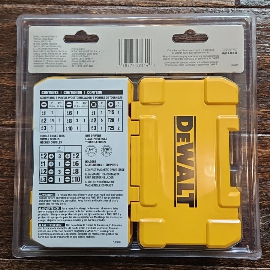 DEWALT Screwdriver Bit Set with Tough Case, 45-Piece (DW2166), Grey/Silver Screw - Image 3 of 3