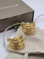 Chunky Gold Vintage Statement Hoop Earrings