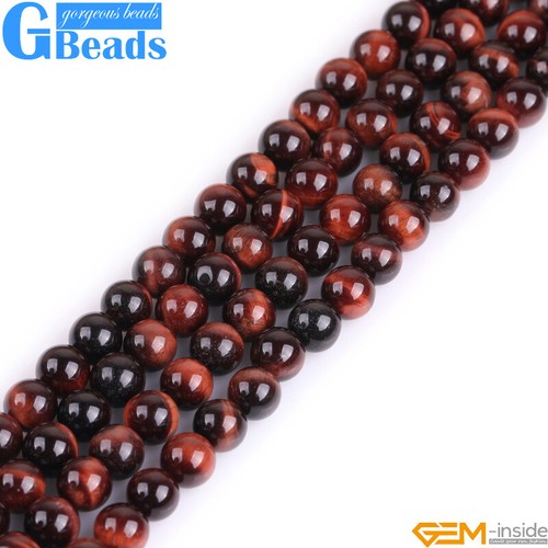 Natural Red Tiger's Eye Gemstone Round Loose Beads Free Shipping 6mm 8mm 10mm - Picture 18 of 37