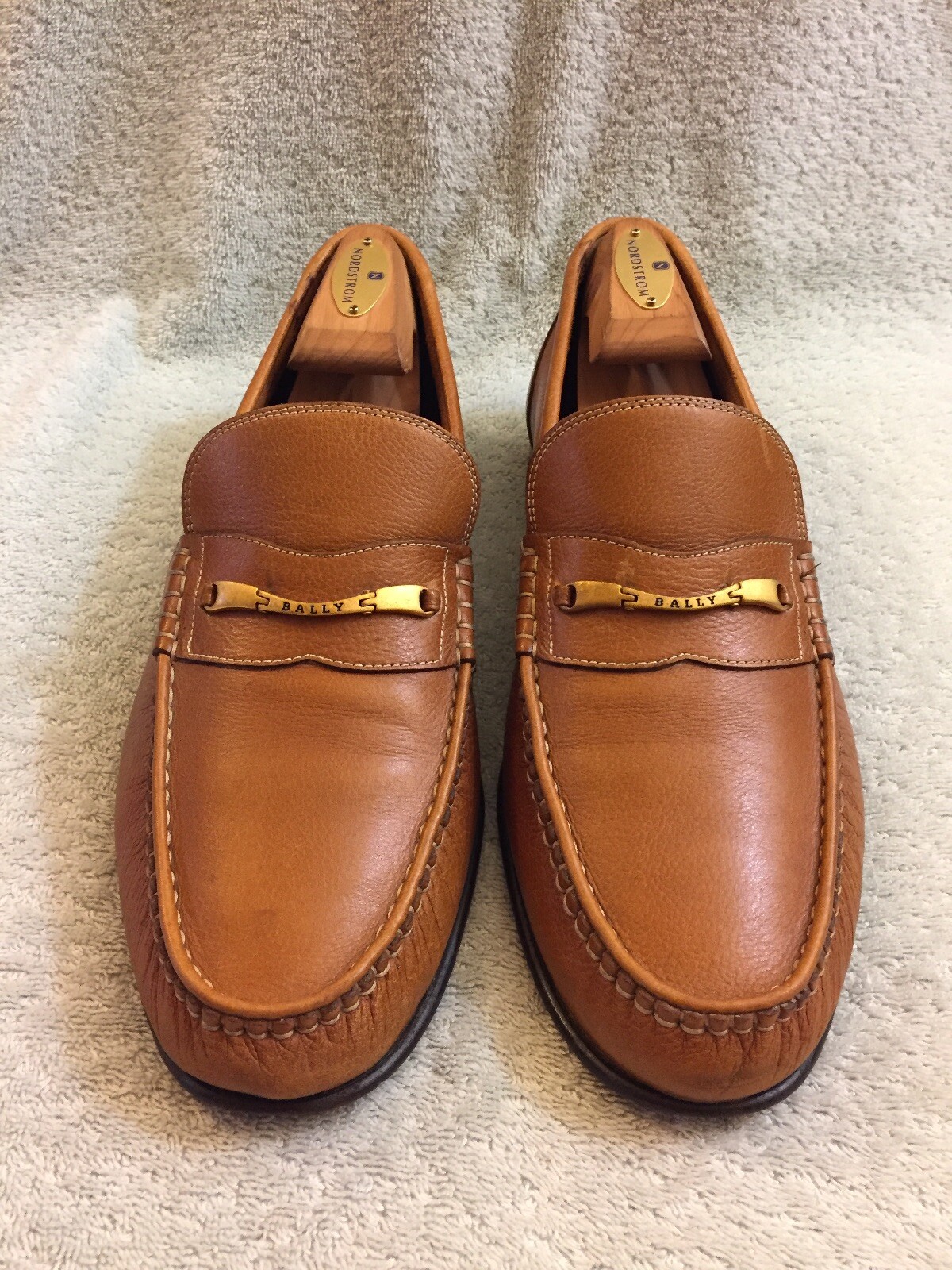 Bally Luz Marrón Caballo Mocasines zapatos de hombre talla 9.5 EEE Extra Ancho 705640 Bally Luz Marrón Caballo Mocasines zapatos de hombre talla 9.5 EEE Extra Ancho 705640