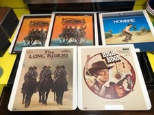 Lot of five Vtg Westerns Movies CED Selectavision Hombre High Noon Silverado