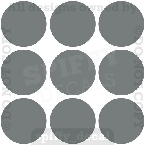 7" Inch Polka Dots Set Of 9 Vinyl Wall Decal Sticker Decor Nursery Circles - Picture 6 of 11