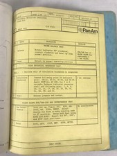 Pan Am Airlines Shop Guide Maintenance Testing Paperwork Vintage