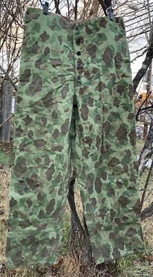 Vintage WWII USMC US MARINE CORPS P 44 CAMO FROGSKIN Butt Pocket