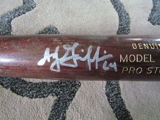 2019 TEXAS RANGERS A.J. GRIFFIN AUTOGRAPHED BASEBALL BAT