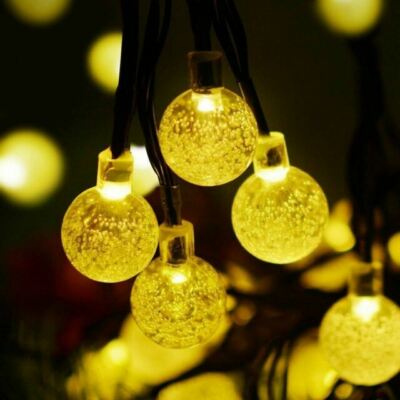 LINKPAL 30 LED Solar String Ball Outdoor Lights - Warm White (0602668000004)