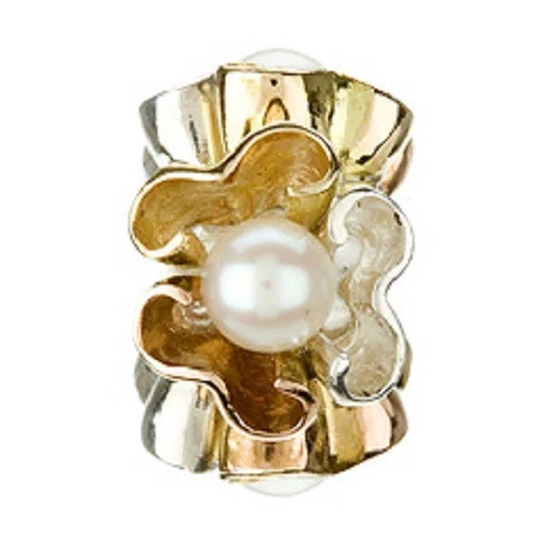 Auténticos NUEVOS Pétalos de Perla Chamilia Esterlina y Oro 14K Cuentas MG-2 ¡RETIRADO! Foto 2 de 2