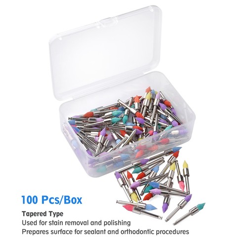 Dental Weiß & Bunt Prophy Polierbürste Nylon Flach Riegel & Konisch Typ - Bild 15 von 23