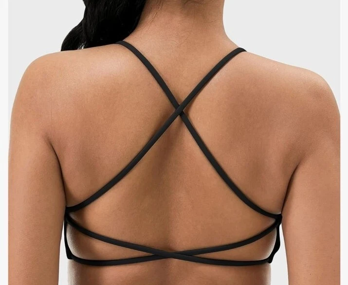 Women's Sports Bra Strappy Criss Cross Back Bra Backless XS | (REF 3/356)