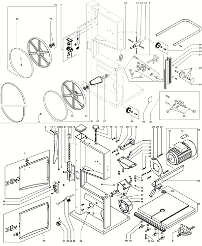 Replacement Drive Belt for BAS260 Metabo Bandsaw 344260420 Poly Belt B19F - Bild 27 von 34