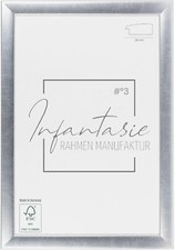 Bilderrahmen Silber 'N°3' Infantasie Fotorahmen nach Maß modern Holz