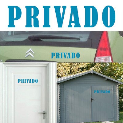 Private Sticker Vinyl Cut. Aufkleber Vinyl Ausschnitt Privat B