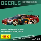 DECALS repro Ferrari 348tb Repsol Le Mans Bburago Burago Fujimi 1/24 1 24 decal