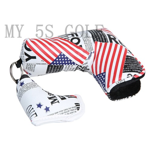 Golf Putter Headcover US Flag Stars and Stripes Blade Head Cover Magnetic Mini P - Picture 3 of 5