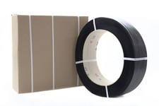 REGGIA IN PPL NERA 15 MM X 1500 MT SPESSORE 0,8 MM REGGETTA MANUALE PER BANCALI