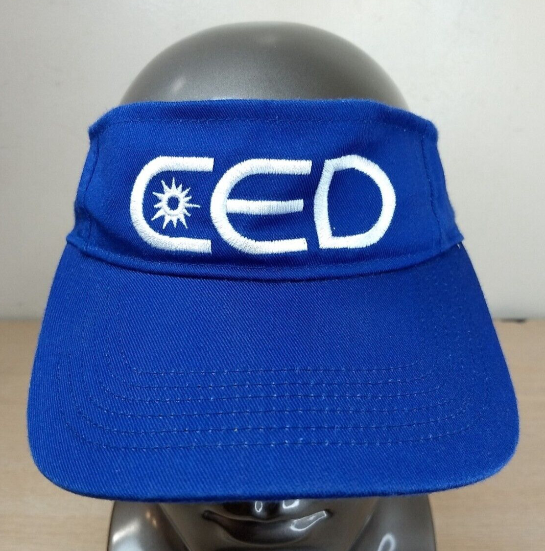 CED ADJUSTABLE STRAPBACK SUN VISOR/CAP, BLUE, CAR… - image 1