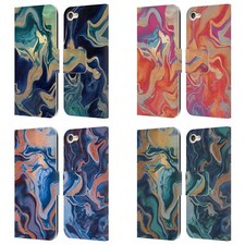 MONIKA STRIGEL DRAMA QUEEN MARBLE LEATHER BOOK WALLET CASE FOR APPLE iPOD TOUCH