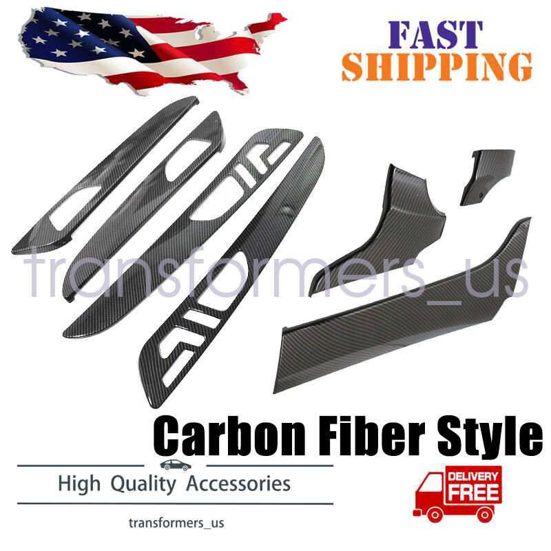 ABS Carbon Fiber Door & Dash Panel Trim Cover US Fits Mercedes GLE W166 GLS X166