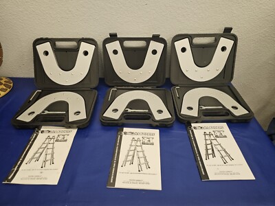 Gorilla Ladder 4 in 1 Aluminum Ladder Static Safety Hinge Kit w/case set of 3